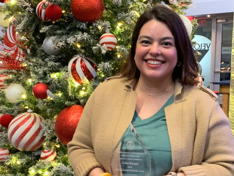 Cristina Rodriguez receives 2024 Ruth Crawford Staff Excellence Award 