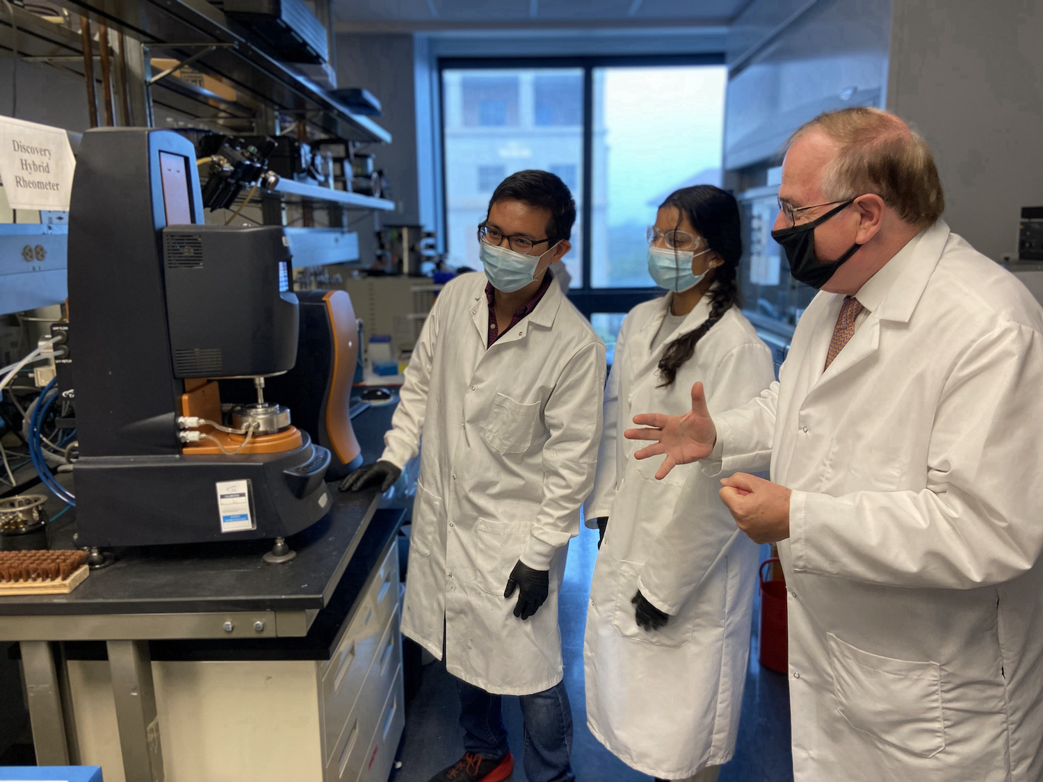 Dr. Peppas in his lab (2022)