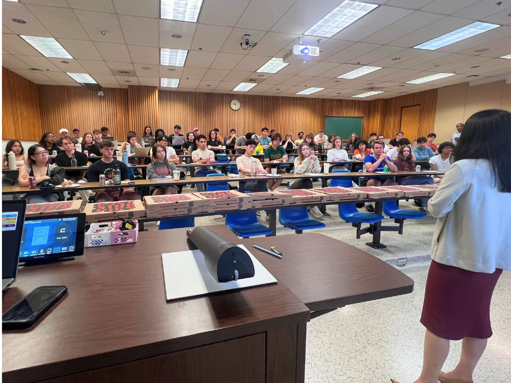 Pizza Party with Shell in Texas ChE's Process Safety Classroom