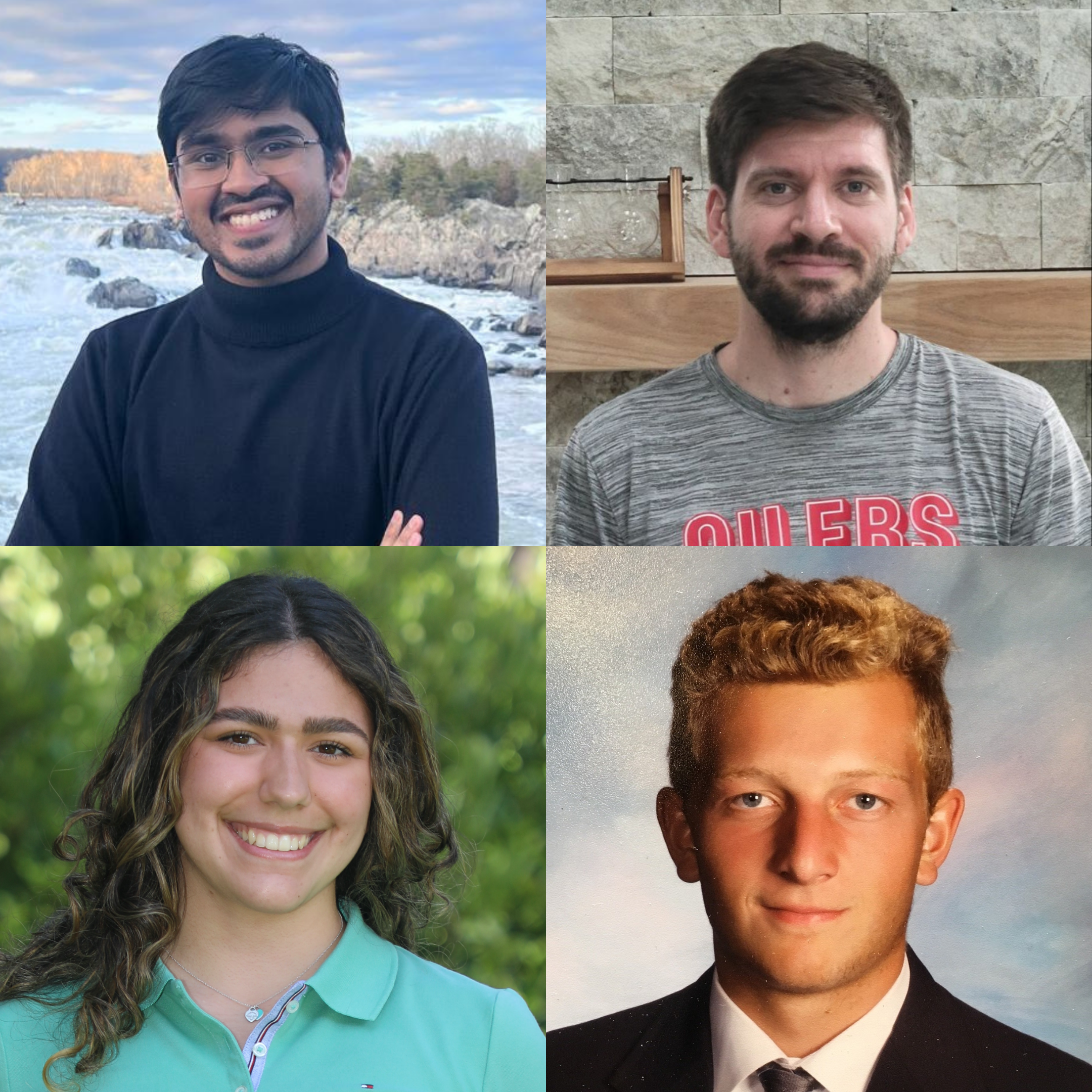 Four students in Texas ChE's first Summer Research Experience cohort. 